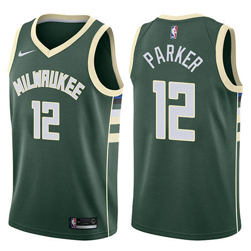 Camiseta baloncesto Jabari Parker 12 Motorcycles Harlry 2017-18 Verde Milwaukee Bucks Hombre
