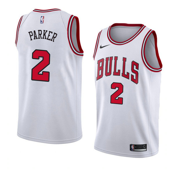 Camiseta baloncesto Jabari Parker 2 Association 2018 Blanco Chicago Bulls Hombre