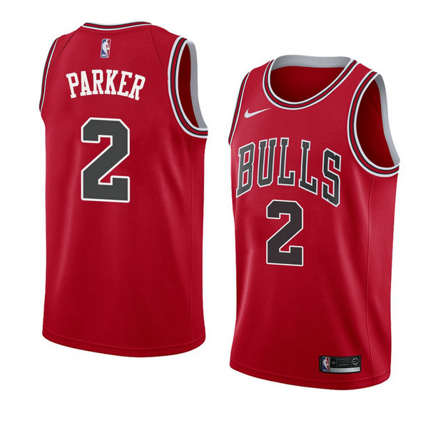 Camiseta baloncesto Jabari Parker 2 Icon 2018 Rojo Chicago Bulls Hombre