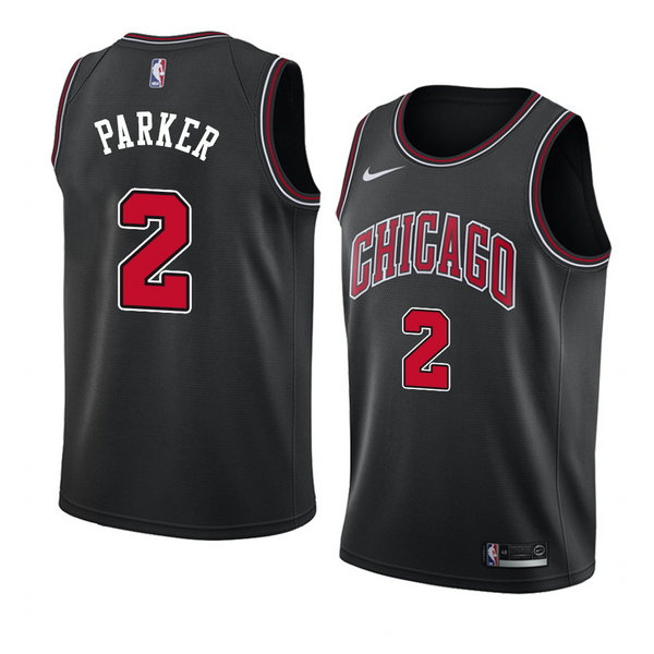 Camiseta baloncesto Jabari Parker 2 Statement 2018 Negro Chicago Bulls Hombre