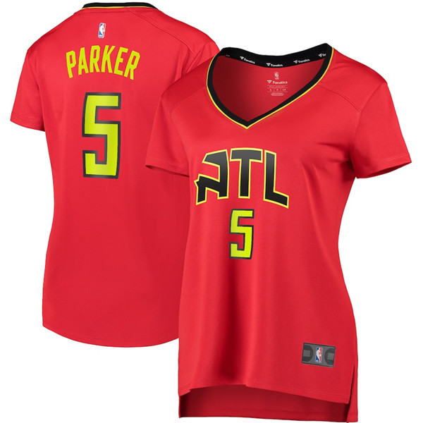 Camiseta baloncesto Jabari Parker 5 statement edition Rojo Atlanta Hawks Mujer