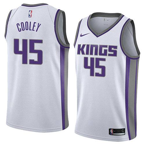 Camiseta baloncesto Jack Cooley 45 Association 2018 Blanco Sacramento Kings Hombre