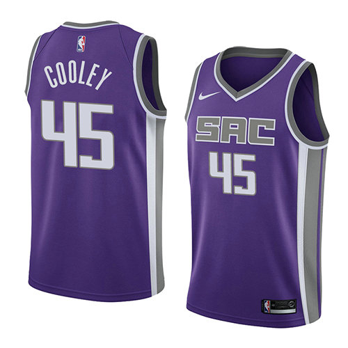 Camiseta baloncesto Jack Cooley 45 Icon 2018 P鐓pura Sacramento Kings Hombre