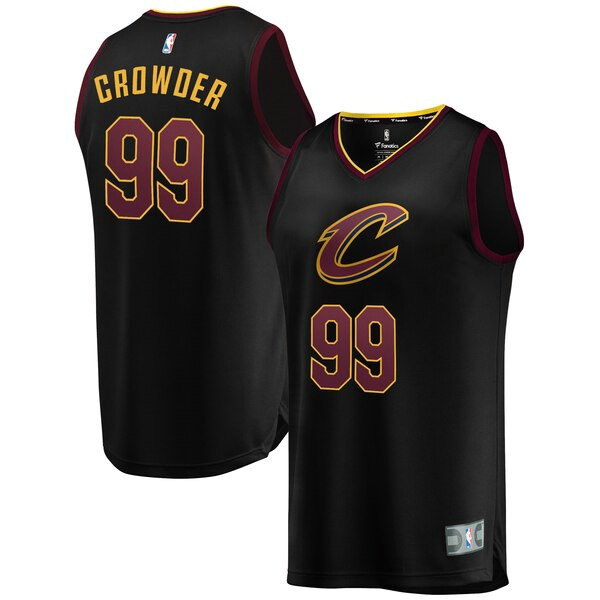 Camiseta baloncesto Jae Crowder 99 2019 Negro Cleveland Cavaliers Hombre
