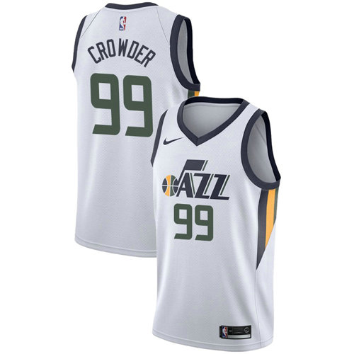 Camiseta baloncesto Jae Crowder 99 Association 2017-18 Blanco Utah Jazz Hombre