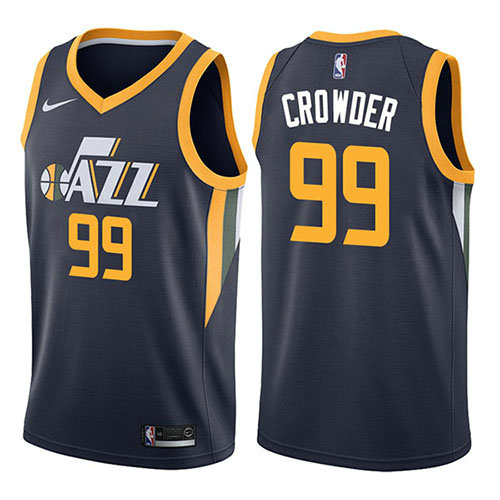 Camiseta baloncesto Jae Crowder 99 Icon 2017-18 Azul Utah Jazz Hombre