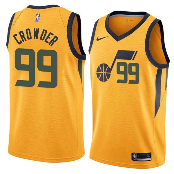 Camiseta baloncesto Jae Crowder 99 Statement 2018 Amarillo Utah Jazz Hombre