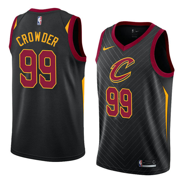 Camiseta baloncesto Jae Crowder 99 Statement 2018 Negro Cleveland Cavaliers Hombre