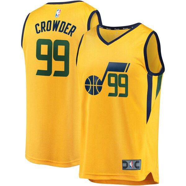 Camiseta baloncesto Jae Crowder 99 Statement Edition Amarillo Utah Jazz Hombre