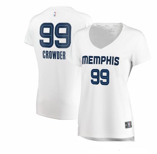 Camiseta baloncesto Jae Crowder 99 association edition Blanco Memphis Grizzlies Mujer