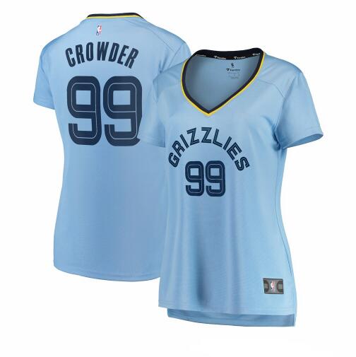 Camiseta baloncesto Jae Crowder 99 statement edition Azul Memphis Grizzlies Mujer