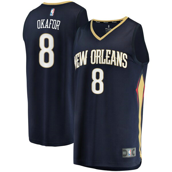 Camiseta baloncesto Jahlil Okafor 8 Icon Edition Armada New Orleans Pelicans Hombre