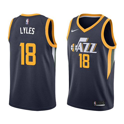Camiseta baloncesto Jairus Lyles 18 Icon 2018 Azul Utah Jazz Hombre