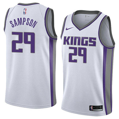 Camiseta baloncesto Jakarr Sampson 29 Association 2018 Blanco Sacramento Kings Hombre