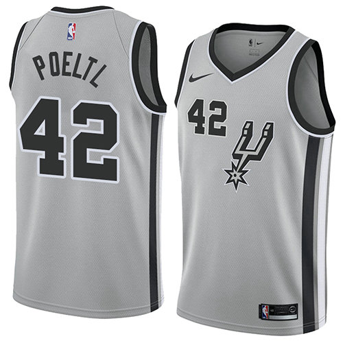 Camiseta baloncesto Jakob Poeltl 42 Statement 2018 Gris San Antonio Spurs Hombre