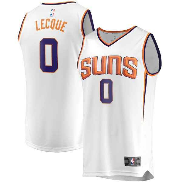 Camiseta baloncesto Jalen Lecque 0 Association Edition Blanco Phoenix Suns Nino