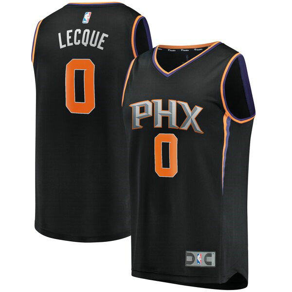 Camiseta baloncesto Jalen Lecque 0 Statement Edition Negro Phoenix Suns Hombre