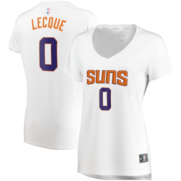 Camiseta baloncesto Jalen Lecque 0 association edition Blanco Phoenix Suns Mujer