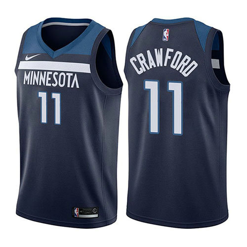 Camiseta baloncesto Jamal Murray 11 Crawford Icon 2017-18 Azul Minnesota Timberwolves Hombre