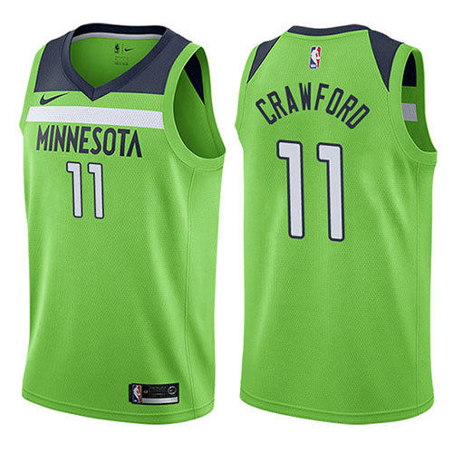 Camiseta baloncesto Jamal Murray 11 Crawford Statement 2017-18 Verde Minnesota Timberwolves Hombre