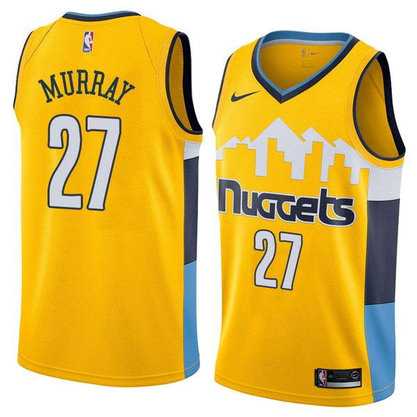 Camiseta baloncesto Jamal Murray 27 Statement 2018 Amarillo Denver Nuggets Hombre