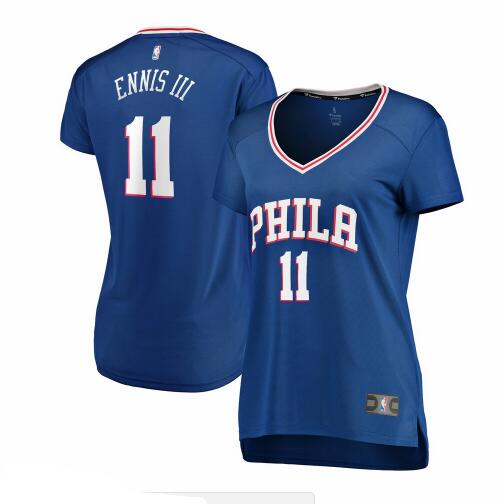 Camiseta baloncesto James Ennis 11 icon edition Azul Philadelphia 76ers Mujer