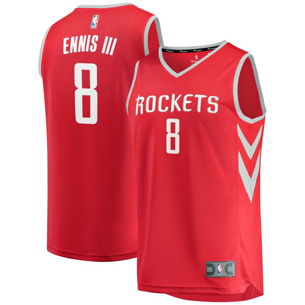 Camiseta baloncesto James Ennis 8 Icon Edition Rojo Houston Rockets Hombre