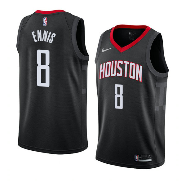 Camiseta baloncesto James Ennis 8 Statement 2018 Negro Houston Rockets Hombre