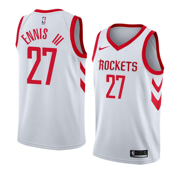 Camiseta baloncesto James Ennis III 27 Association 2018 Blanco Houston Rockets Hombre