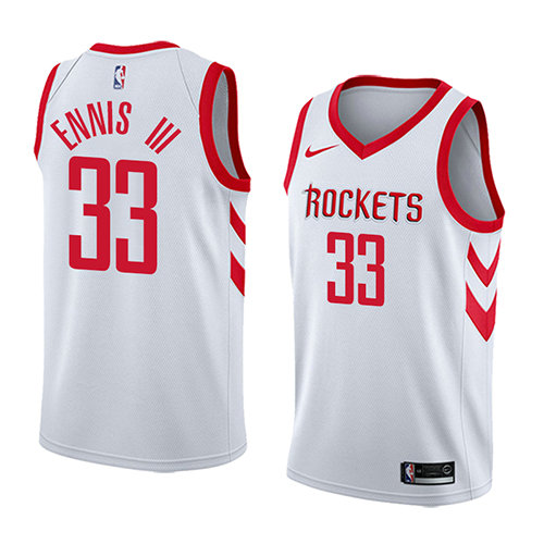 Camiseta baloncesto James Ennis III 33 Association 2018 Blanco Houston Rockets Hombre