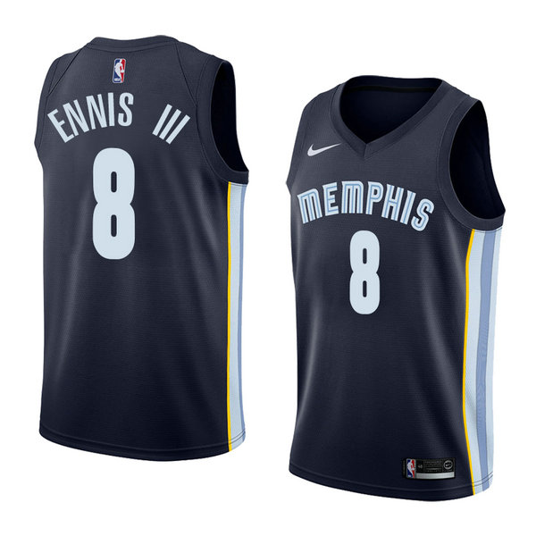Camiseta baloncesto James Ennis III 8 Icon 2018 Azul Memphis Grizzlies Hombre
