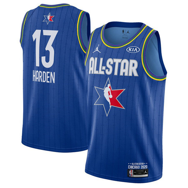 Camiseta baloncesto James Harden 0 Azul All Star 2020 Hombre