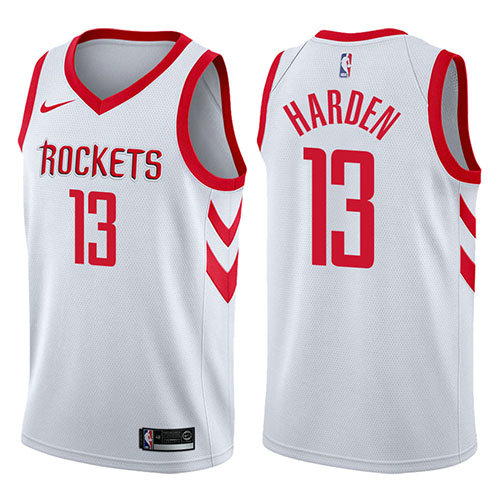 Camiseta baloncesto James Harden 13 2017-18 Blanco Houston Rockets Hombre