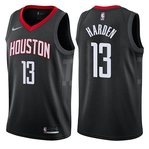 Camiseta baloncesto James Harden 13 2017-18 Negro Houston Rockets Hombre