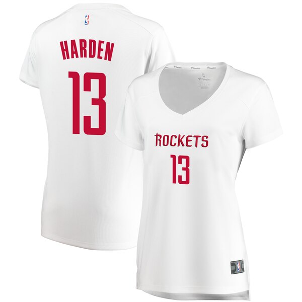 Camiseta baloncesto James Harden 13 association edition Blanco Houston Rockets Mujer