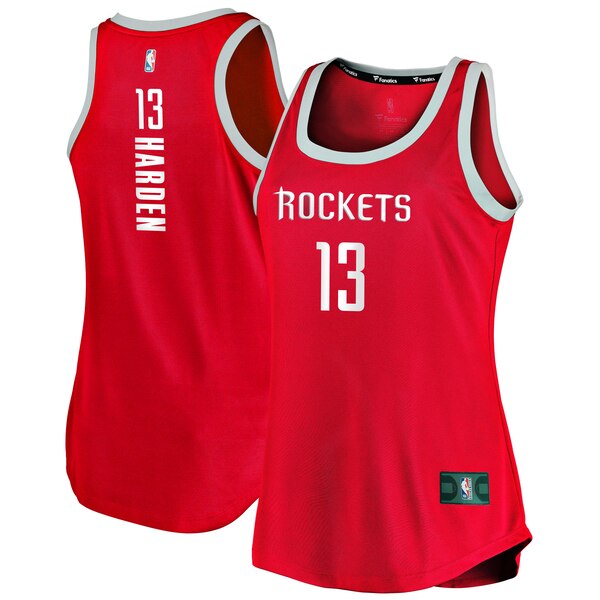 Camiseta baloncesto James Harden 13 icon edition Rojo Houston Rockets Mujer