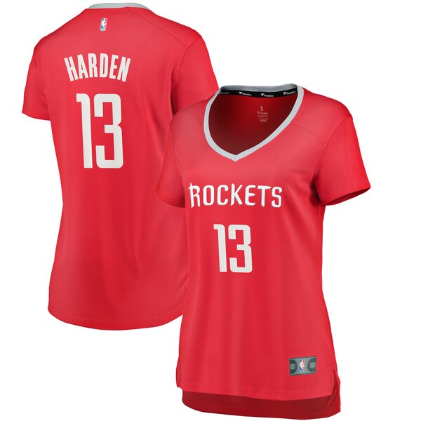 Camiseta baloncesto James Harden 13 icónico Rojo Houston Rockets Mujer