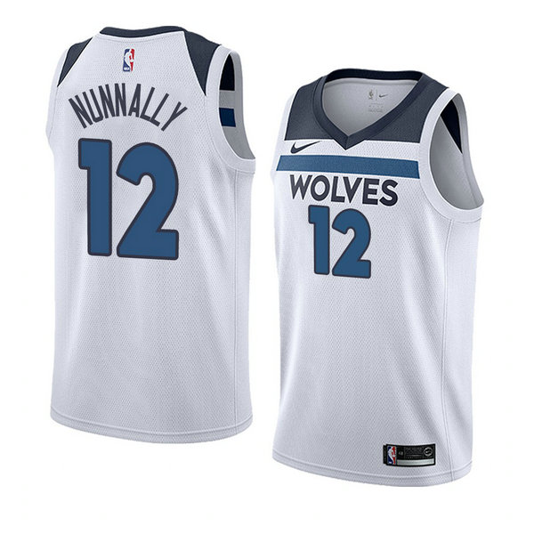 Camiseta baloncesto James Nunnally 12 Association 2018 Blanco Minnesota Timberwolves Hombre