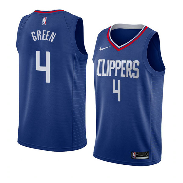 Camiseta baloncesto Jamychal Verde 4 Icon 2018 Azul Los Angeles Clippers Hombre