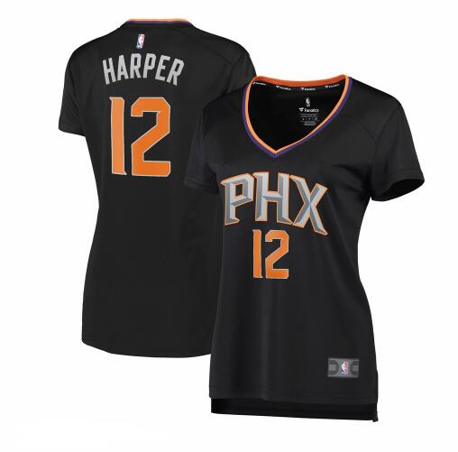 Camiseta baloncesto Jared Harper 12 statement edition Negro Phoenix Suns Mujer