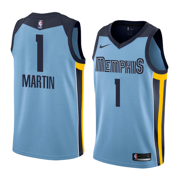 Camiseta baloncesto Jarell Martin 1 Statement 2018 Azul Memphis Grizzlies Hombre