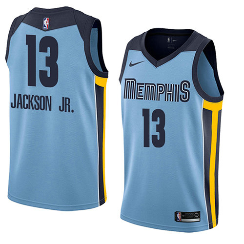Camiseta baloncesto Jaren Jackson JR. 13 Statement 2018 Azul Memphis Grizzlies Hombre