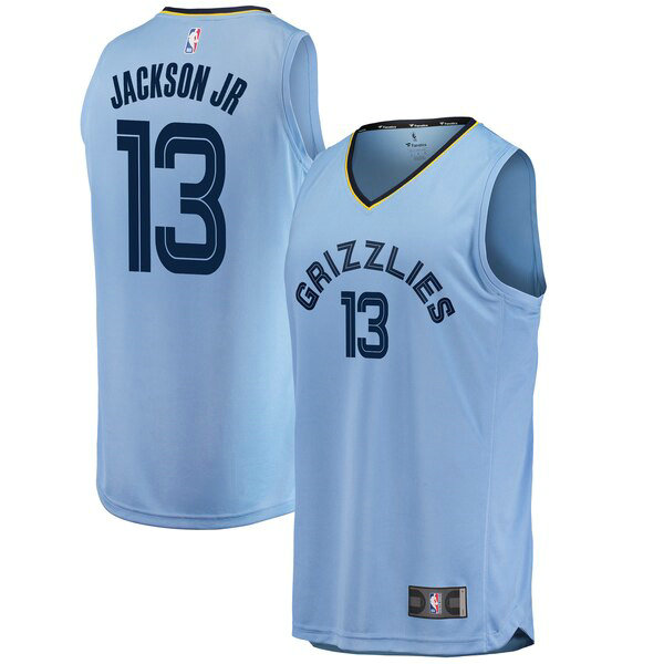 Camiseta baloncesto Jaren Jackson Jr 13 Statement Edition Azul Memphis Grizzlies Hombre