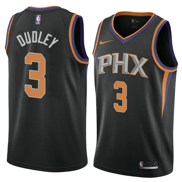 Camiseta baloncesto Jarojo Dudley 3 Statement 2018 Negro Phoenix Suns Hombre