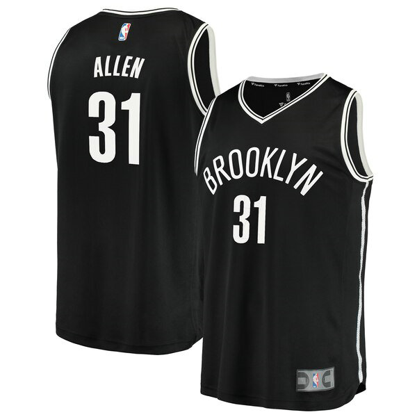 Camiseta baloncesto Jarrett Allen 31 2019 Negro Brooklyn Nets Hombre