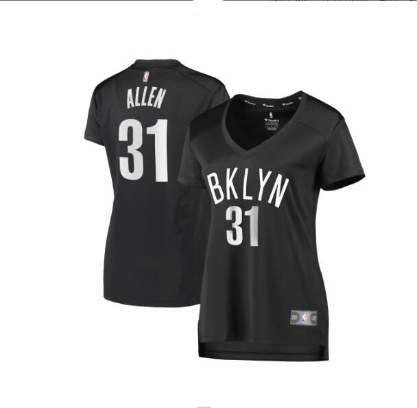 Camiseta baloncesto Jarrett Allen 31 statement edition Negro Brooklyn Nets Mujer