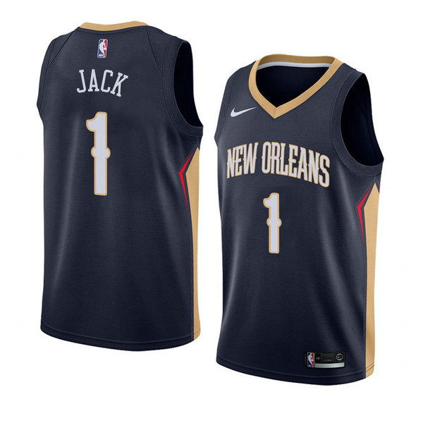 Camiseta baloncesto Jarrett Jack 1 Icon 2018 Azul New Orleans Pelicans Hombre