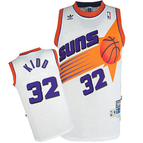 Camiseta baloncesto Jason Kidd 32 Retro Blanco Phoenix Suns Hombre