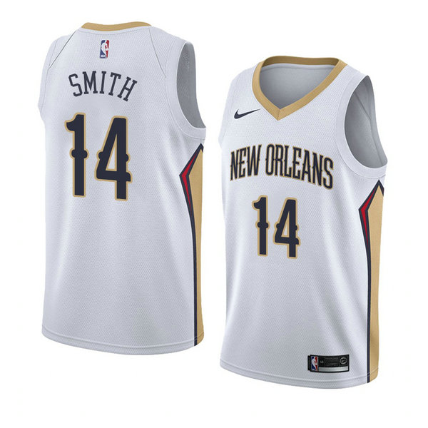 Camiseta baloncesto Jason Smith 14 Association 2018 Blanco New Orleans Pelicans Hombre