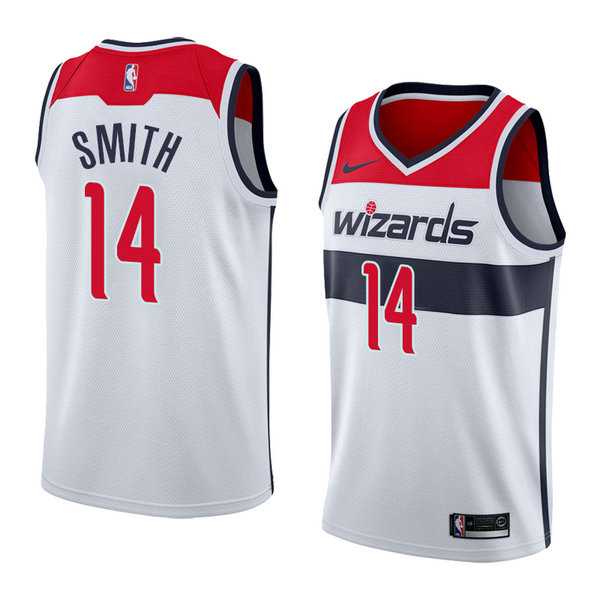 Camiseta baloncesto Jason Smith 14 Association 2018 Blanco Washington Wizards Hombre